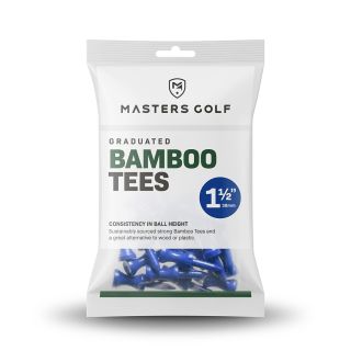 Masters Bamboo Graduated Tees 1 1/2" Blue Golf Tees - 25 Pack