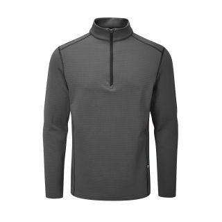 Product image of the front of the PING edwin 1/2 zip sweater in asphalt by KJ Golf Shop
