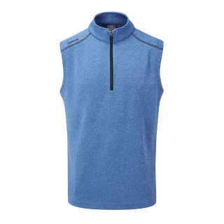 Front Image of PING Mens Ramsey Vest In Snorkel Blue Marl from KJ Golf Shop